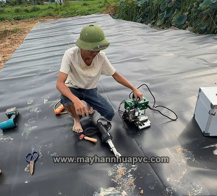 m&aacute;y h&agrave;n bạt hdpe biogas lst gm1