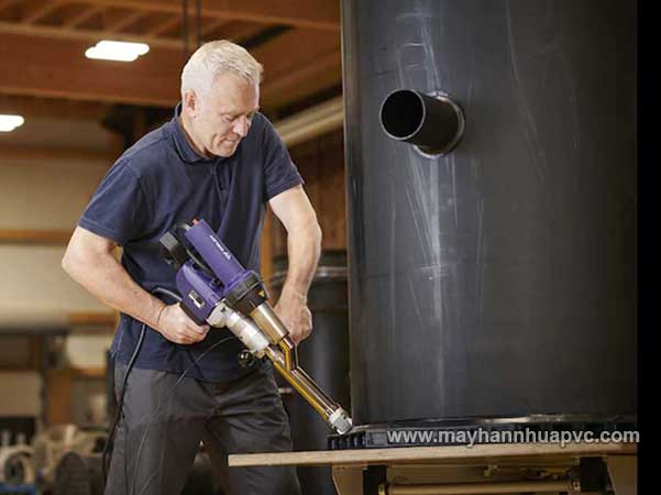 m&aacute;y h&agrave;n đ&ugrave;n nhựa weldy Booster ex3 h&agrave;n ống hdpe