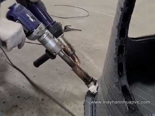 M&aacute;y h&agrave;n đ&ugrave;n nhựa Weldy Booster EX3 h&agrave;n ống nhựa hdpe