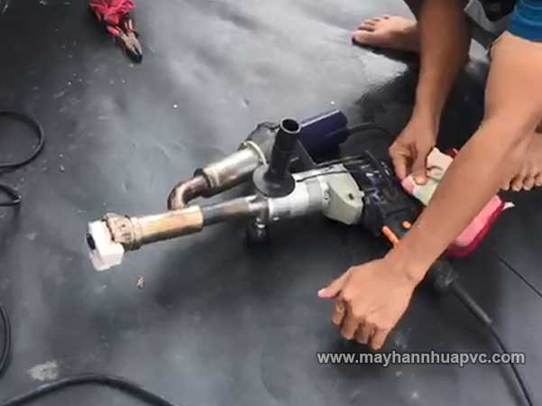 M&aacute;y h&agrave;n đ&ugrave;n nhựa Weldy Booster EX3 h&agrave;n bạt HDPE