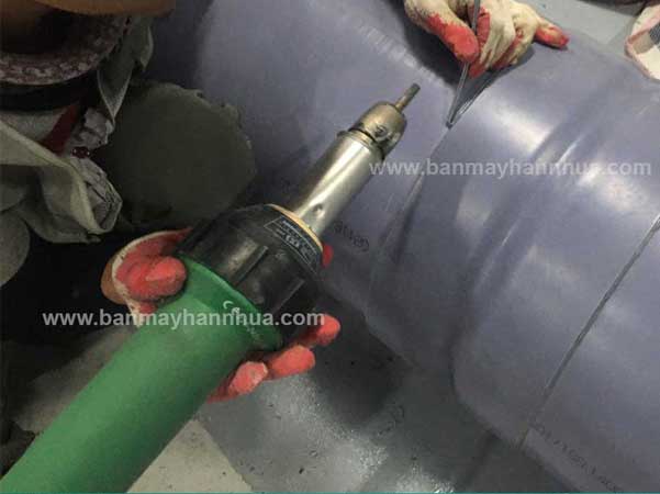 m&aacute;y h&agrave;n ống nhựa tấm nhựa PVC model DSH XA