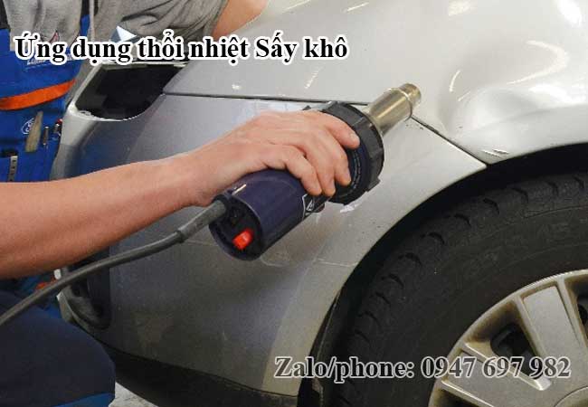 ưng dụng thổi nhiệt sấy kh&ocirc; của m&aacute;y h&agrave;n nhựa cầm tay